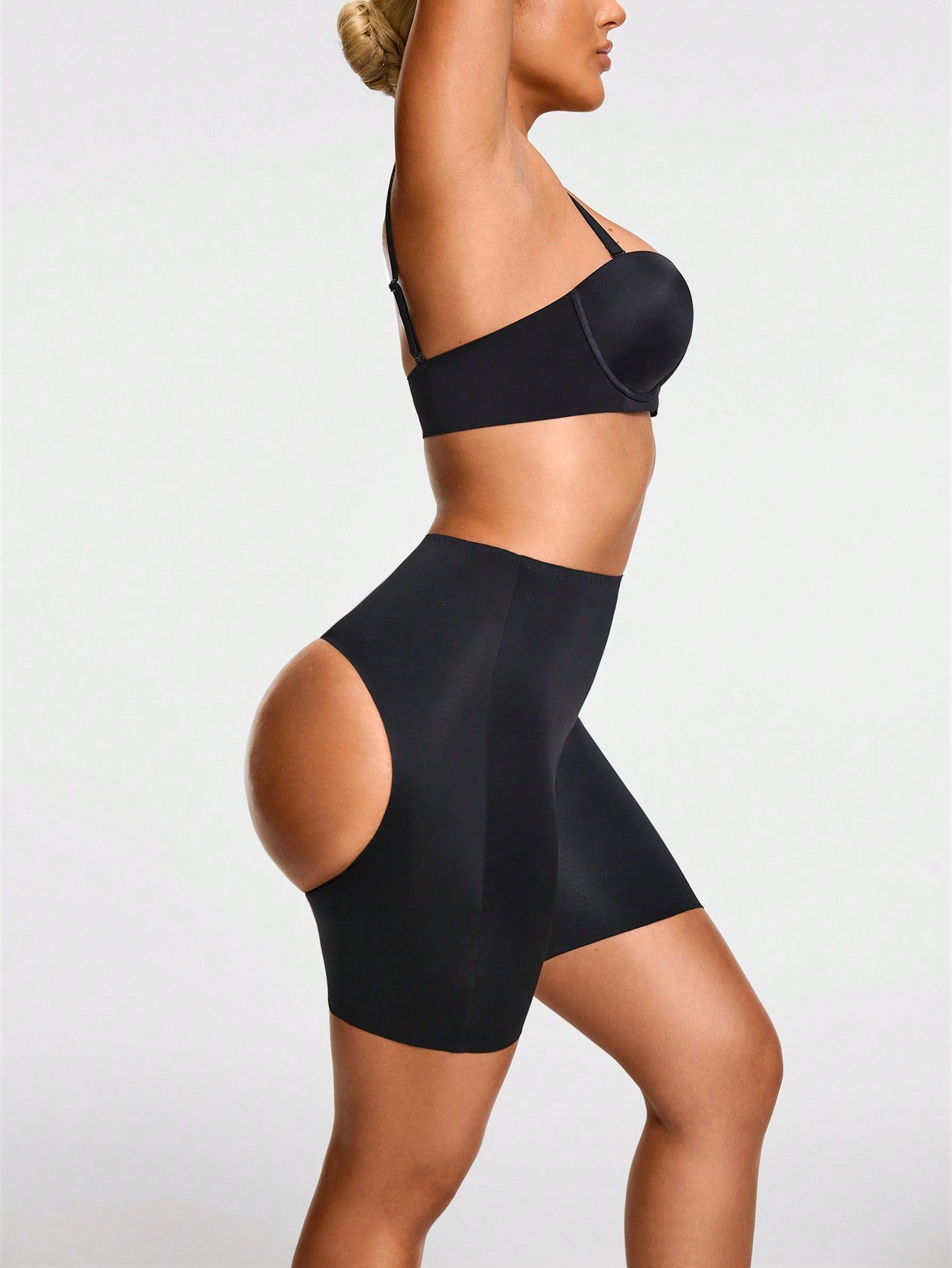 Shape Shaping High Waisted Mid Thigh Shapewear Short Body Shaper Butt Lifter-Tummy Waist Thigh Control