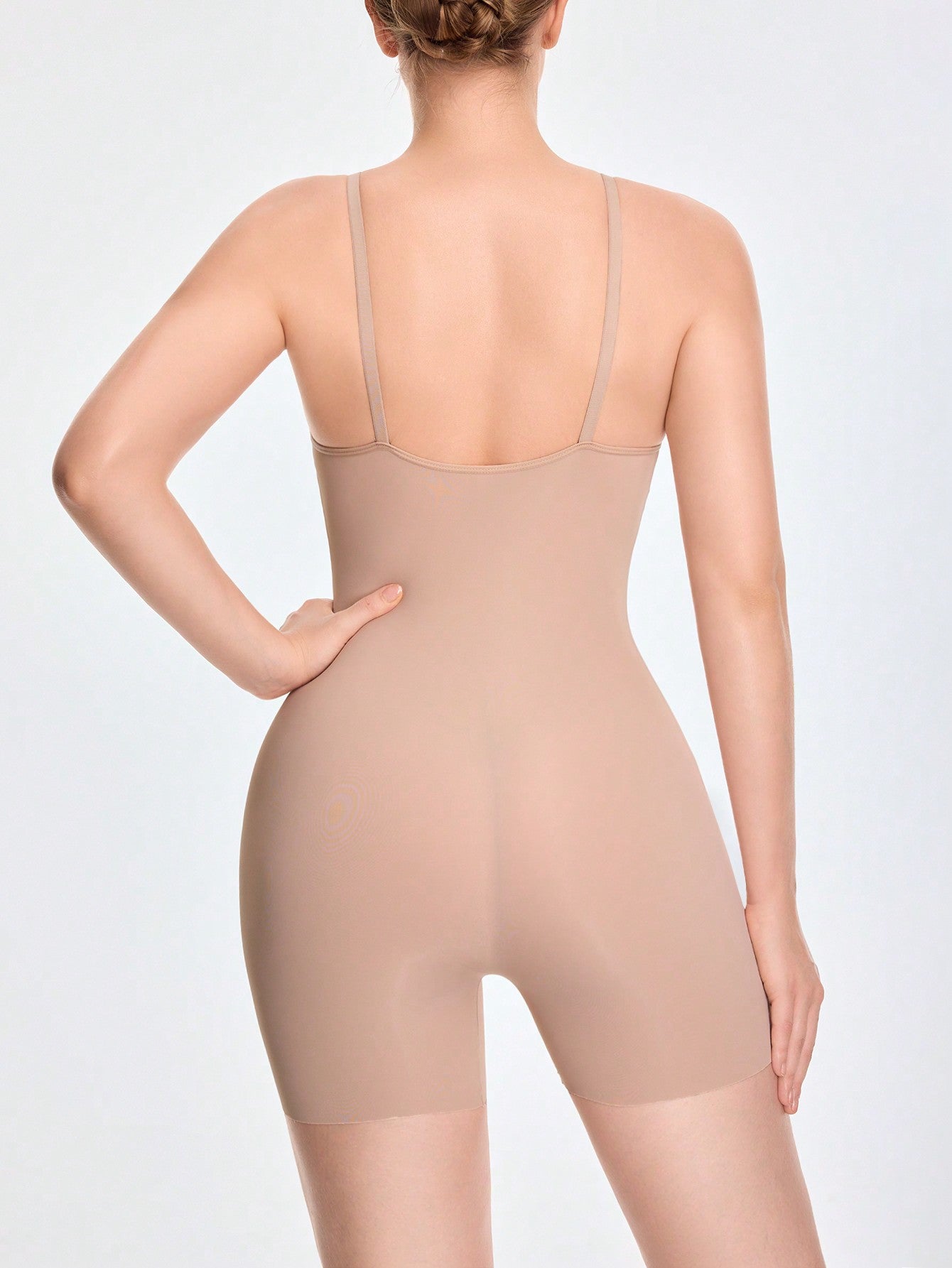 Women's Adjustable Strap Shapewear Romper With Camisole Style