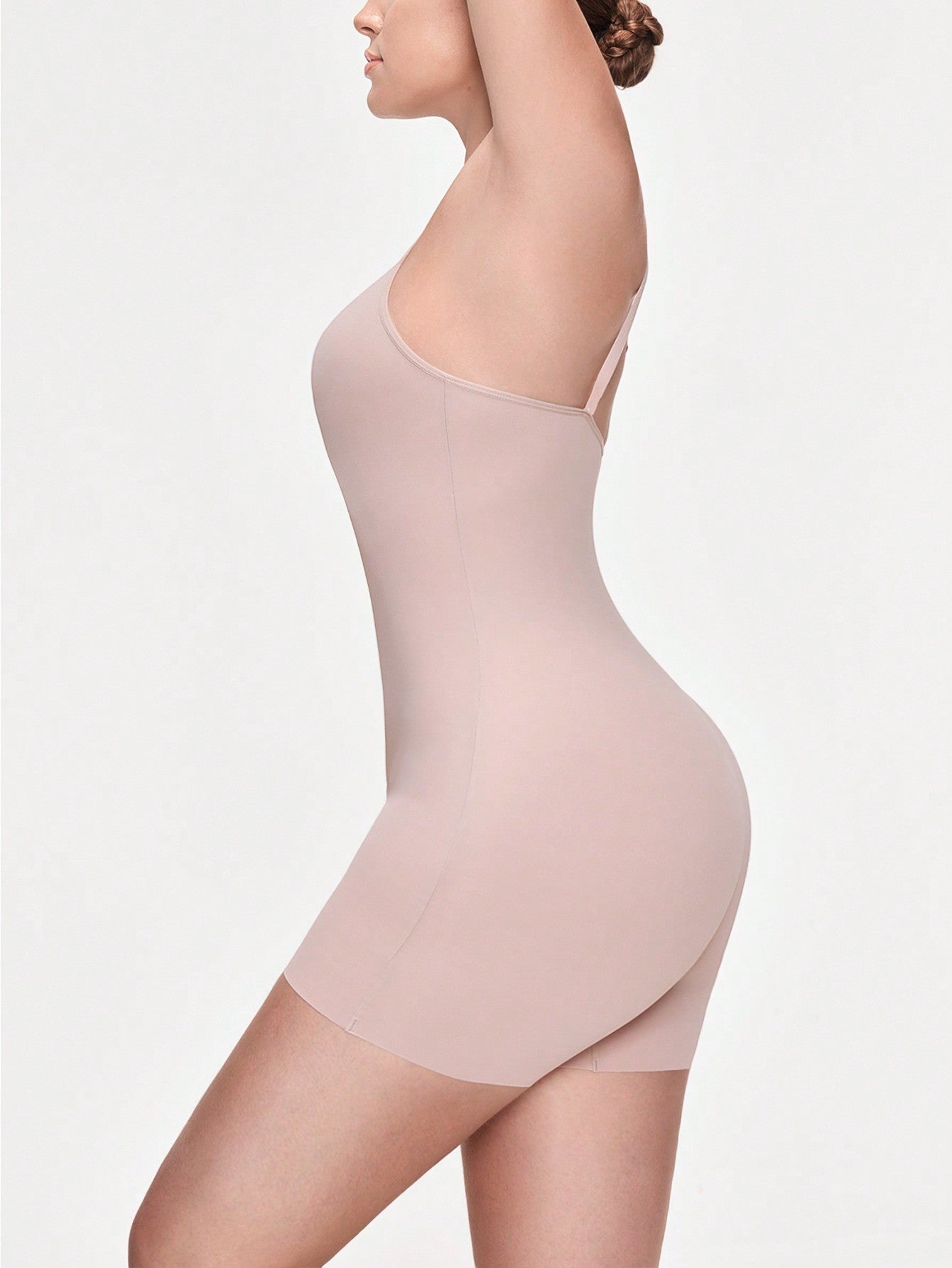 Women's Seamless Bodysuit Shapewear With Chest Support, Body Control, Tight Fitting, Waist Cincher And Butt Lifter