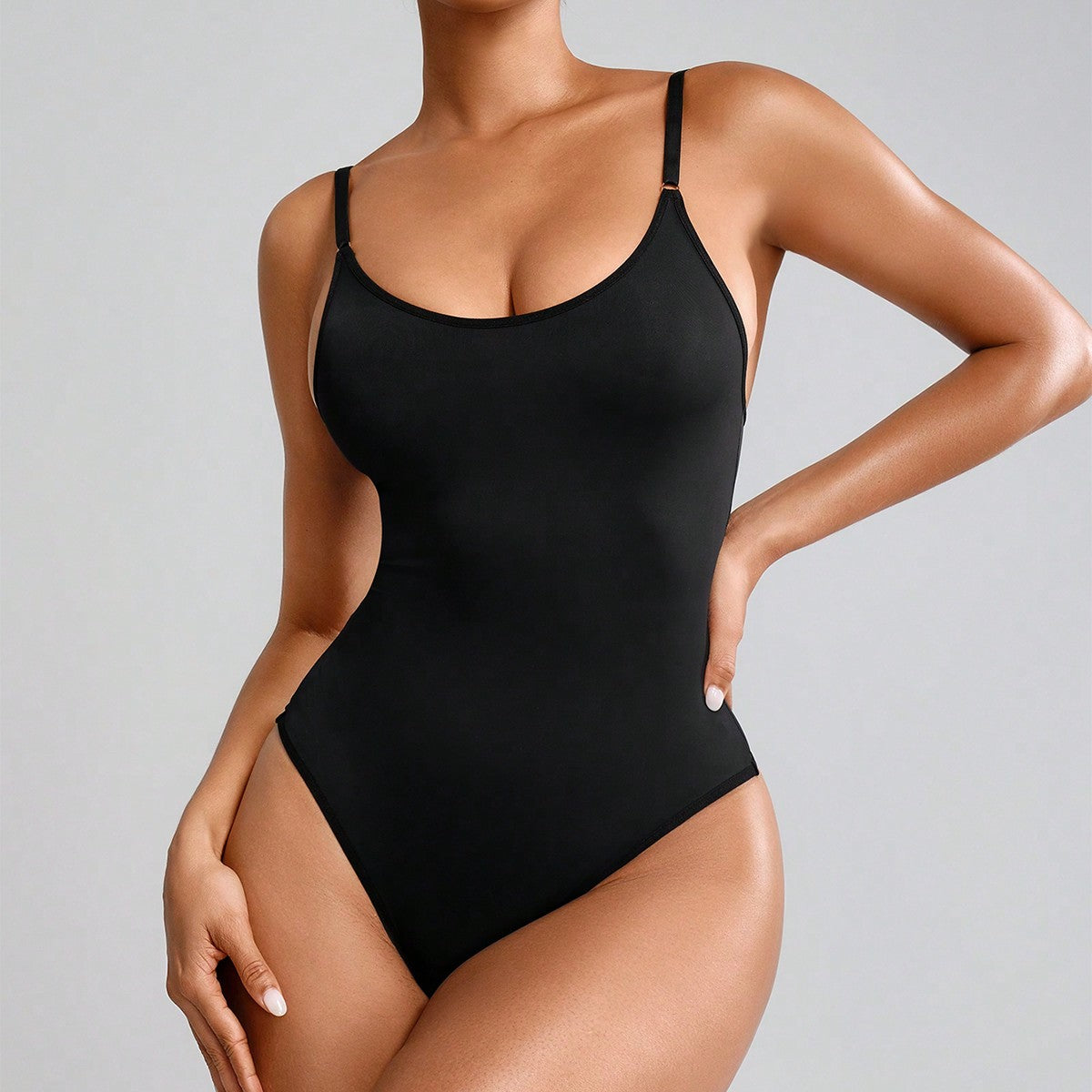 One-piece thong body shaper .waist and hip lifting body shaper