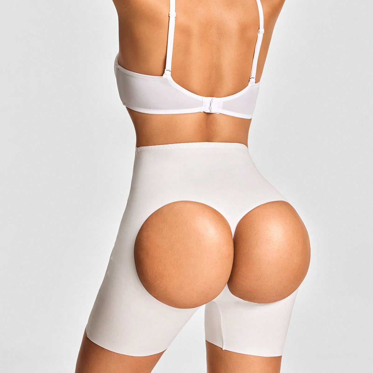 Shape Shaping High Waisted Mid Thigh Shapewear Short Body Shaper Butt Lifter-Tummy Waist Thigh Control