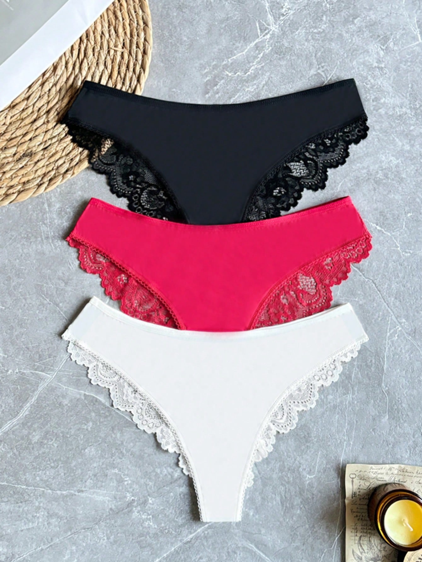 Women's panties, women's hollow lace panties, women's sexy panties