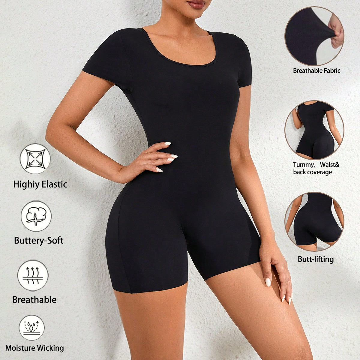 One-piece body shaper, waist and hip lifting body shaper, postpartum waist shaping body shaper, tight body shaper for women