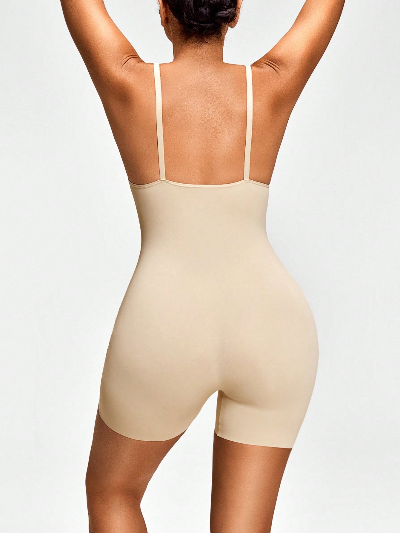 Low Back Black Shapewear Bodysuit Body Shaper Bust & Butt Lifter With Adjustable Straps-Tummy Waist Control