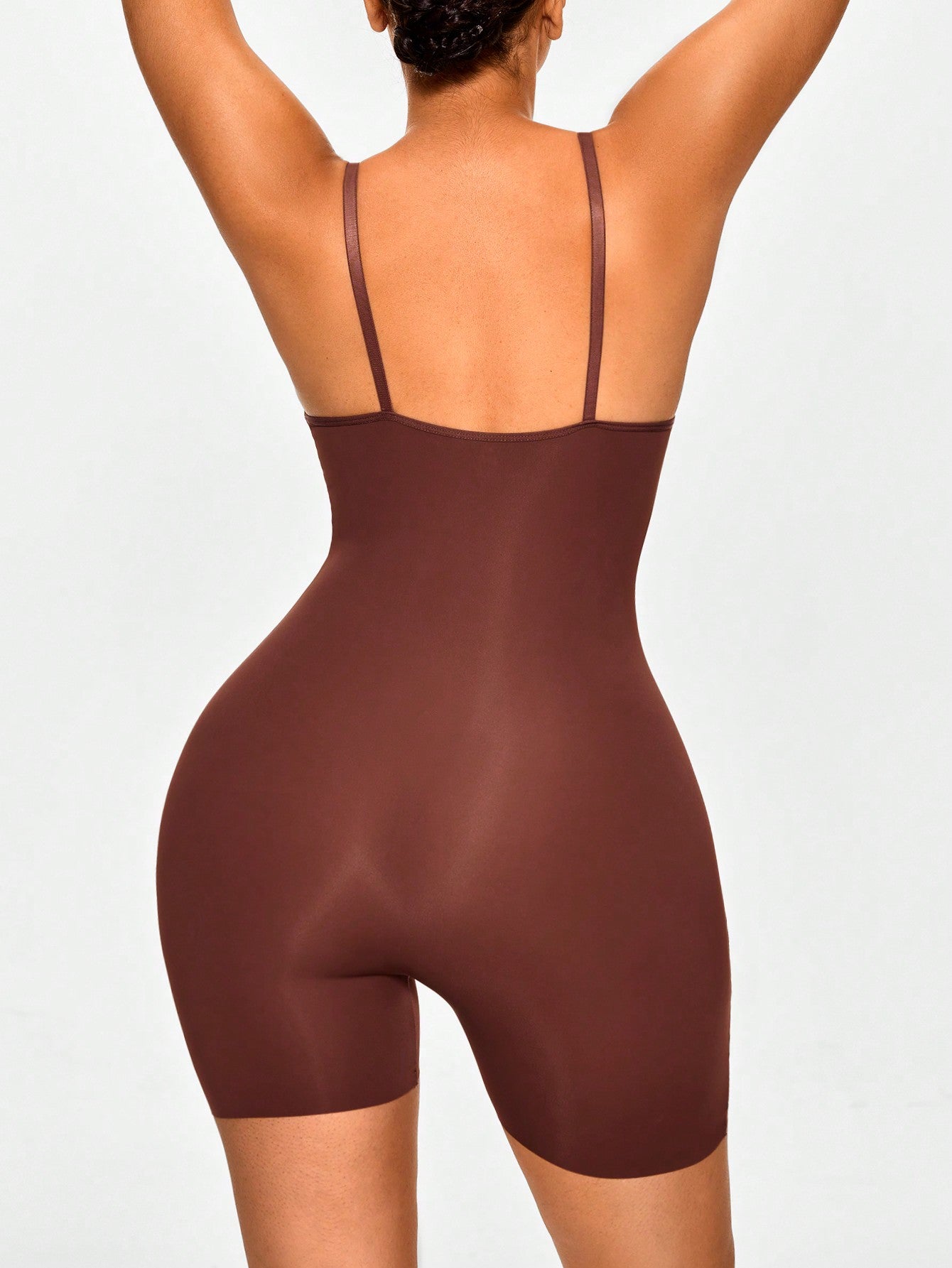 Women's Seamless Bodysuit Shapewear With Chest Support, Body Control, Tight Fitting, Waist Cincher And Butt Lifter