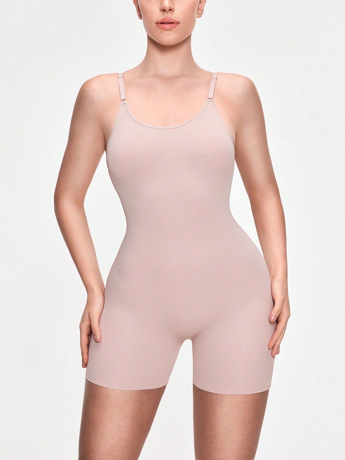 Slimming Bodysuits Shapewear Tops Tummy Control Body Shaper Spaghetti Strap Camisole Leotards Bodycon Jumpsuit