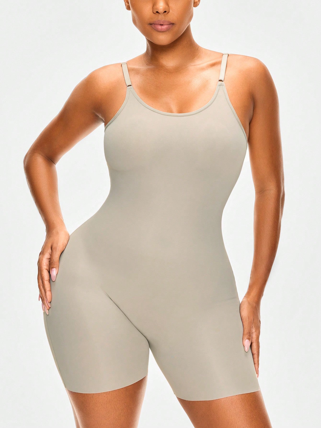 Slimming Bodysuits Shapewear Tops Tummy Control Body Shaper Spaghetti Strap Camisole Leotards Bodycon Jumpsuit