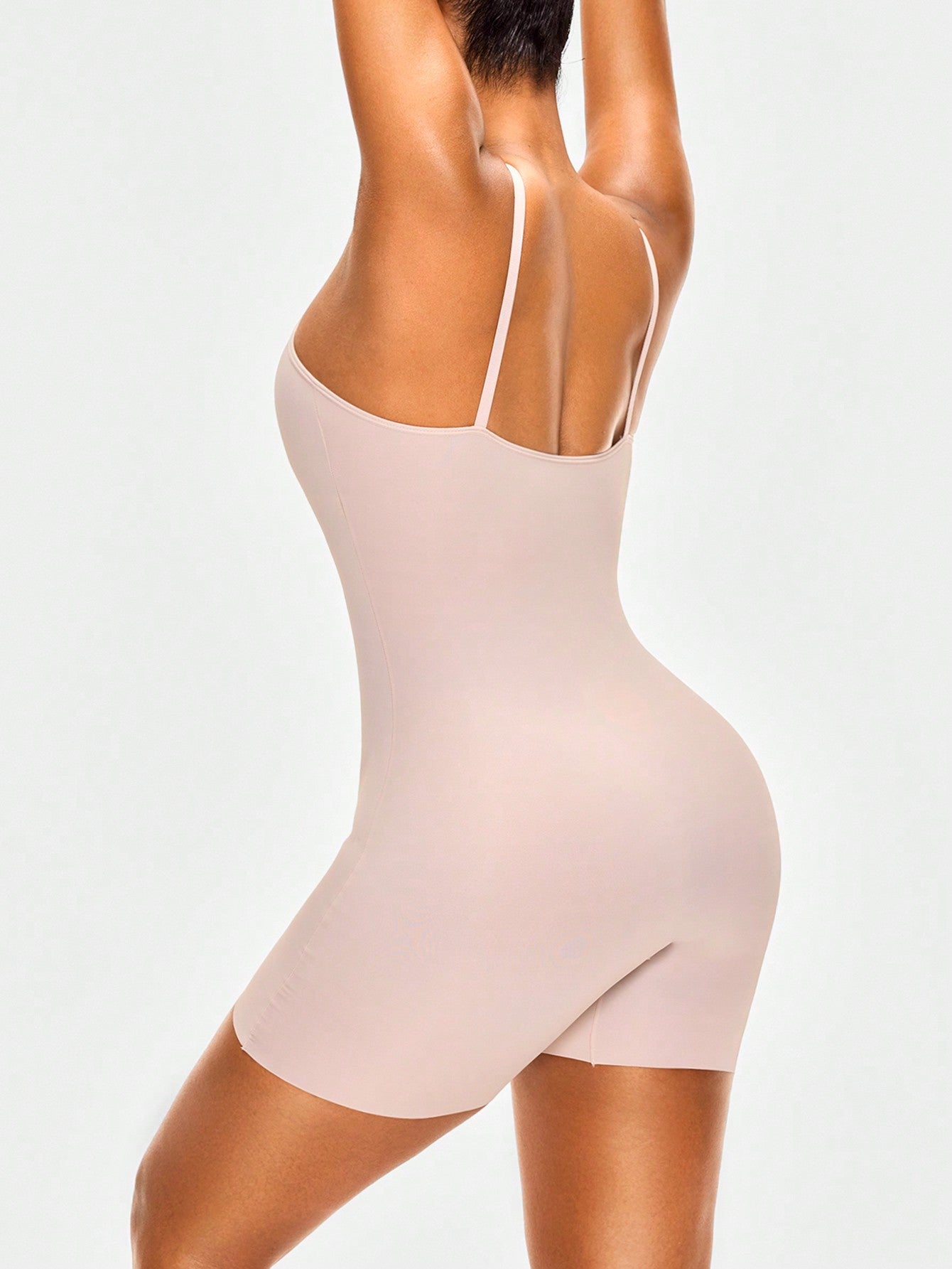 Women's Adjustable Strap Shapewear Romper With Camisole Style