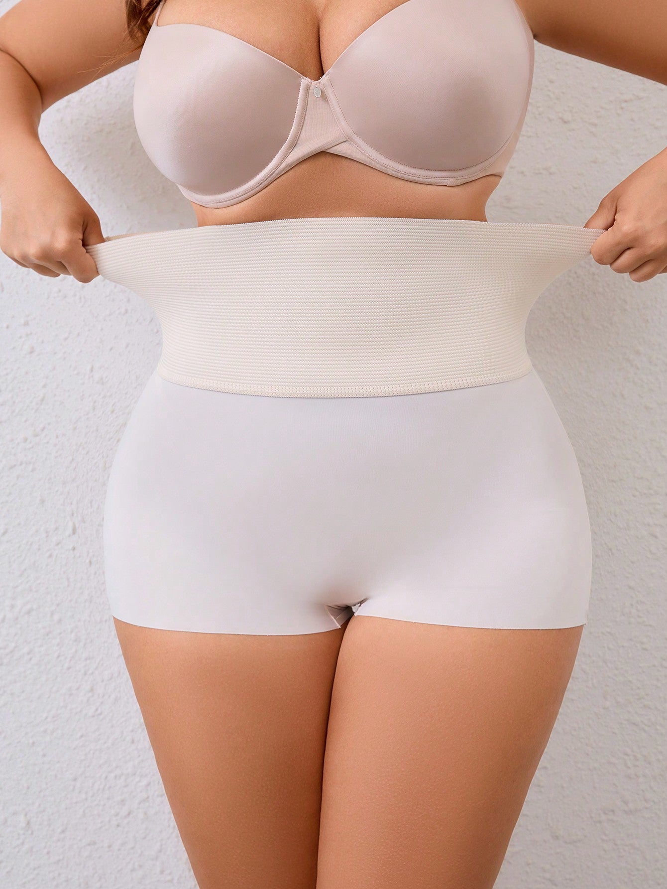 Plus Size Solid Color Shapewear Underwear For Daily Wear