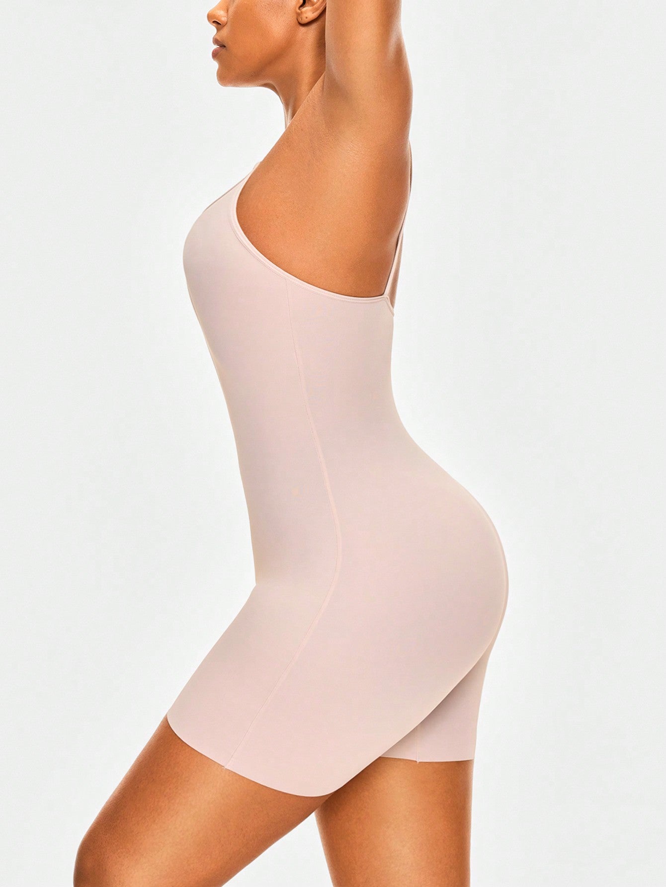 Women's Adjustable Strap Shapewear Romper With Camisole Style