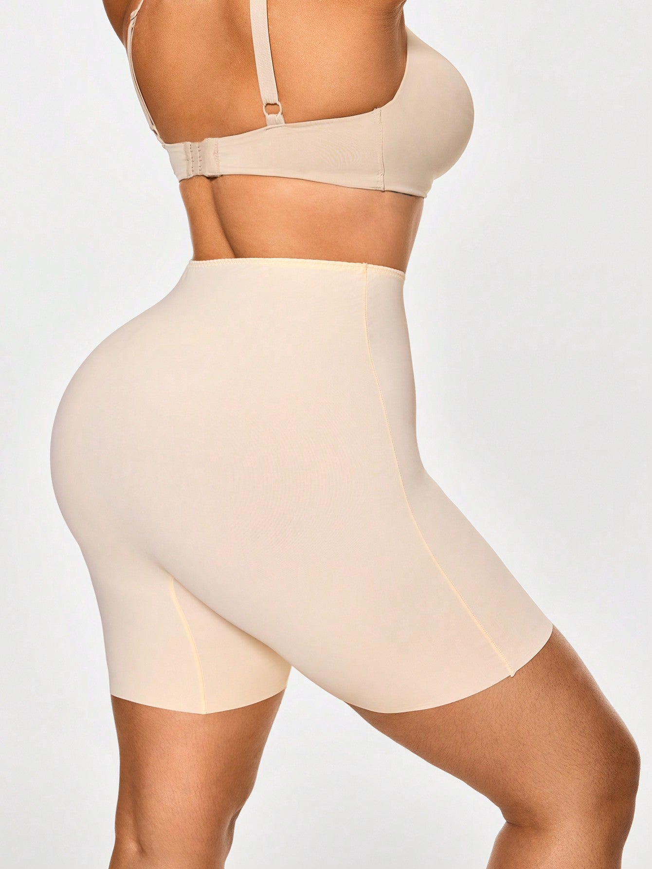 Plus Size Women's Long Four-Cornered Underwear Mid Waist Shorts Shapewear