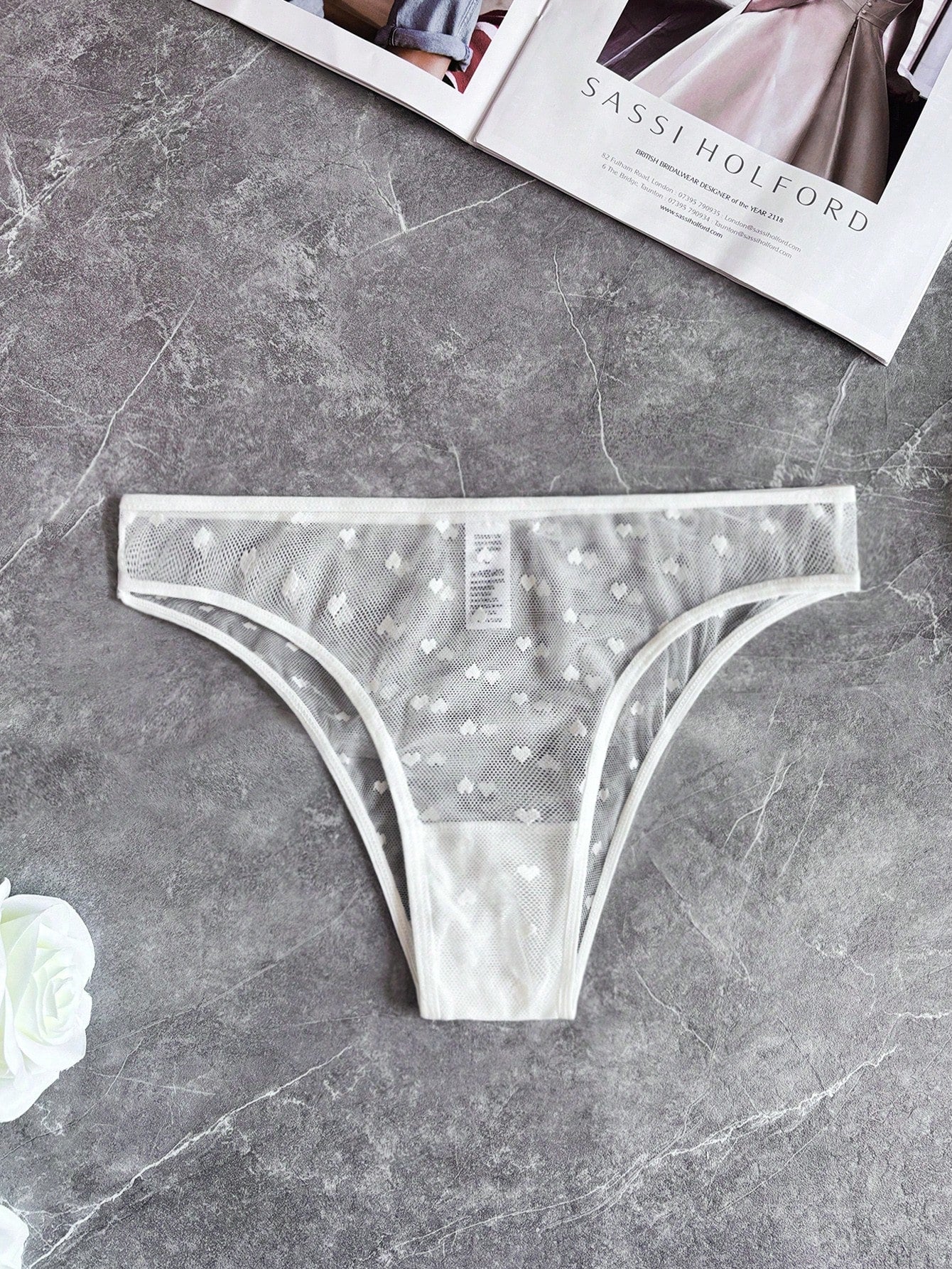 Womens Sexy Panties Mesh Sheer See Through Thong Underwear G-String Briefs