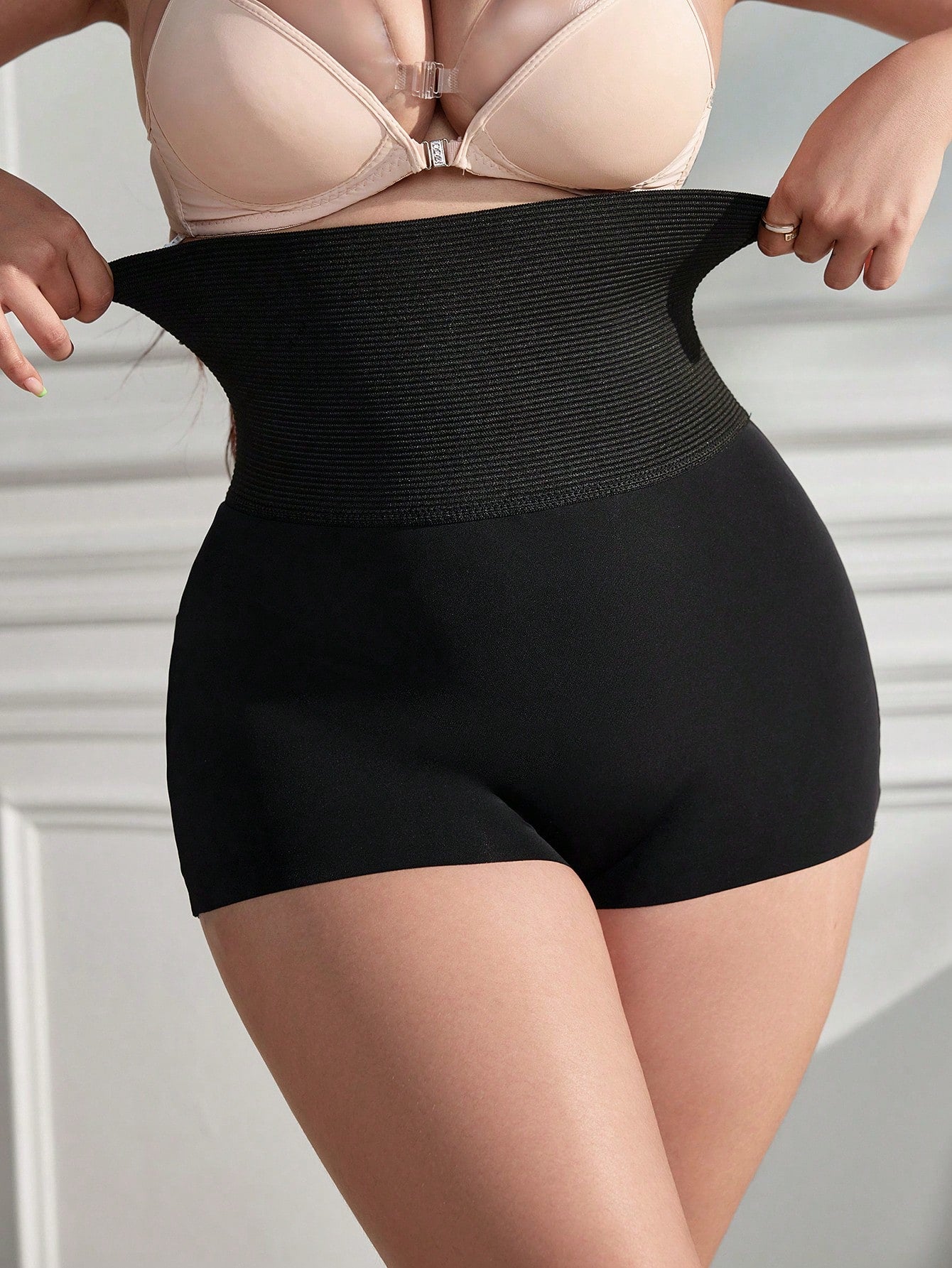 Plus Size Solid Color Shapewear Underwear For Daily Wear