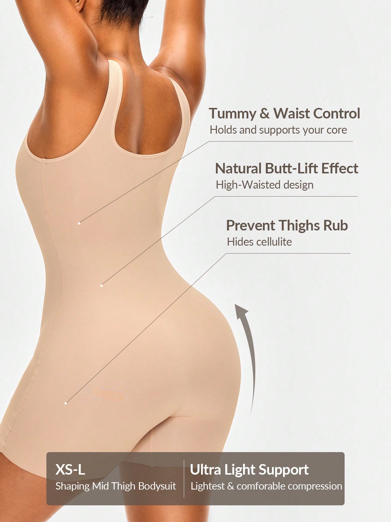 Shapewear Bodysuits For Women Tummy Control Body Shaper Seamless Sculpting Waist Slimming Bodysuit