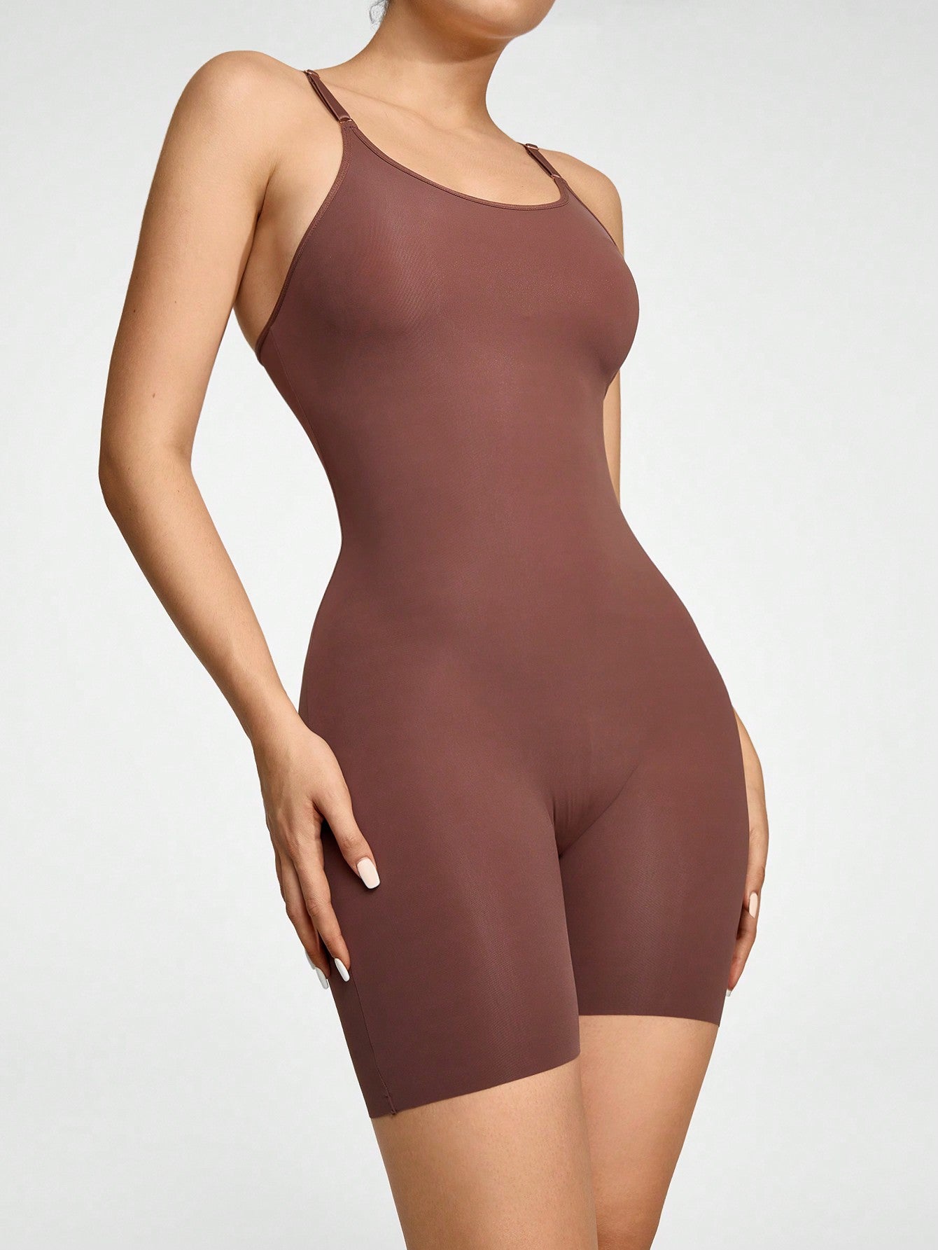 Slimming Bodysuits Shapewear Tops Tummy Control Body Shaper Spaghetti Strap Camisole Leotards Bodycon Jumpsuit