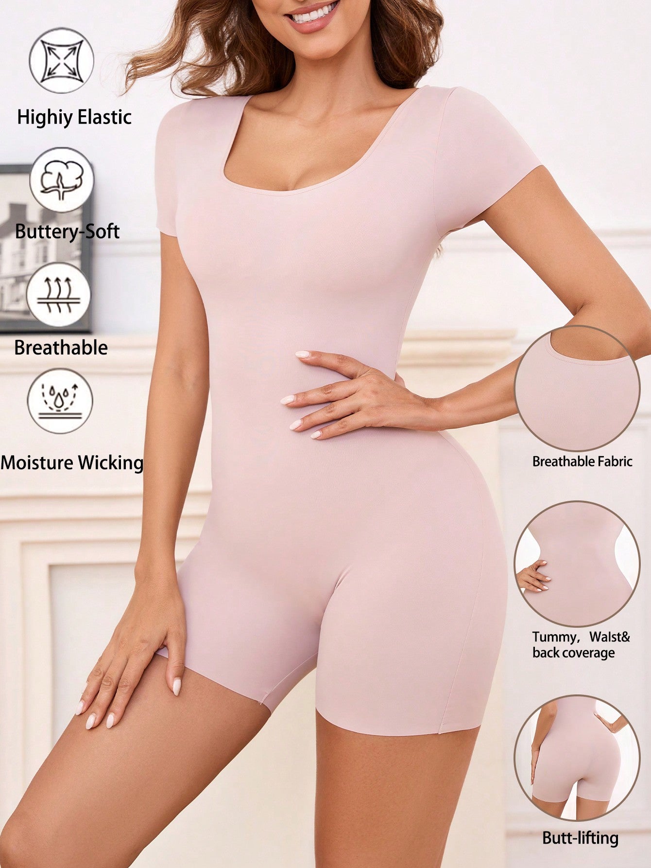 One-piece body shaper, waist and hip lifting body shaper, postpartum waist shaping body shaper, tight body shaper for women