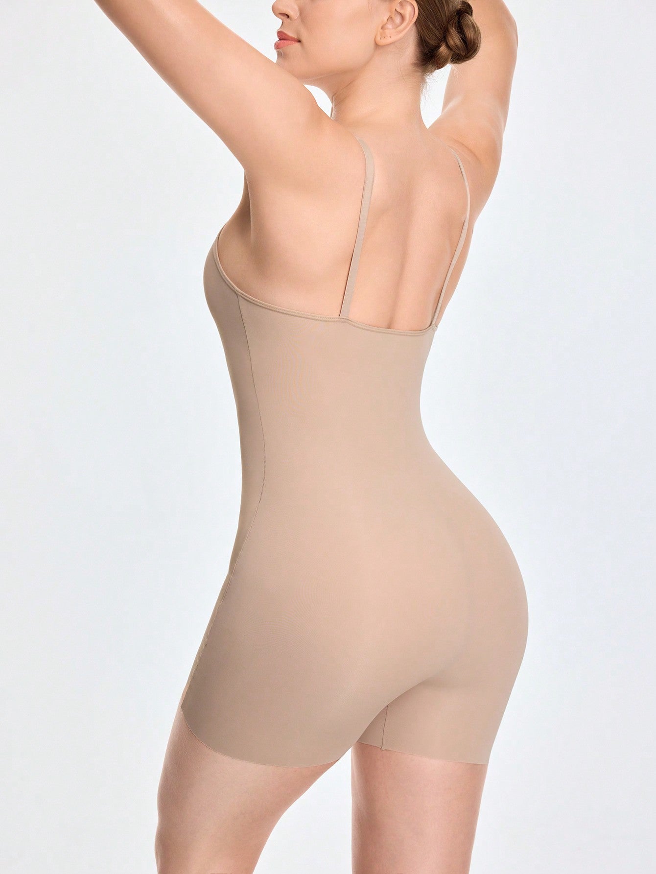 Women's Adjustable Strap Shapewear Romper With Camisole Style