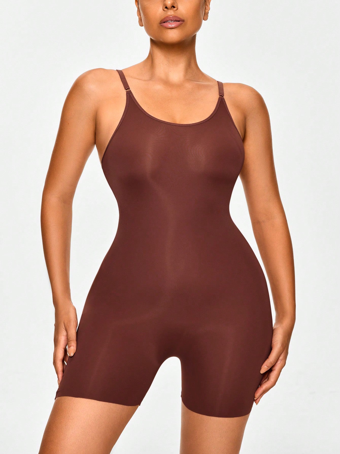 Women's Seamless Bodysuit Shapewear With Chest Support, Body Control, Tight Fitting, Waist Cincher And Butt Lifter